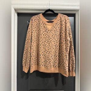 Abercrombie & Fitch Leopard Print Sweatshirt